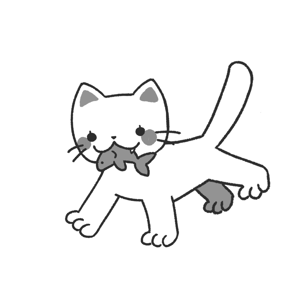 Tatuagem Geek fine line GATITO