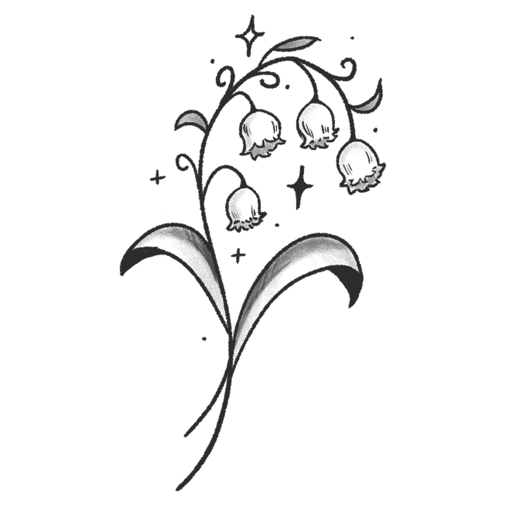 Tatuagem Geek fine line LIRIO_DO_VALE