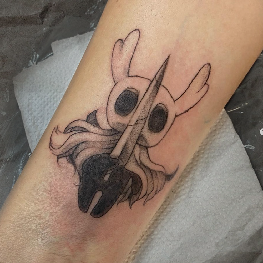 Tatuagem Geek fine line CAVALEIRO extra